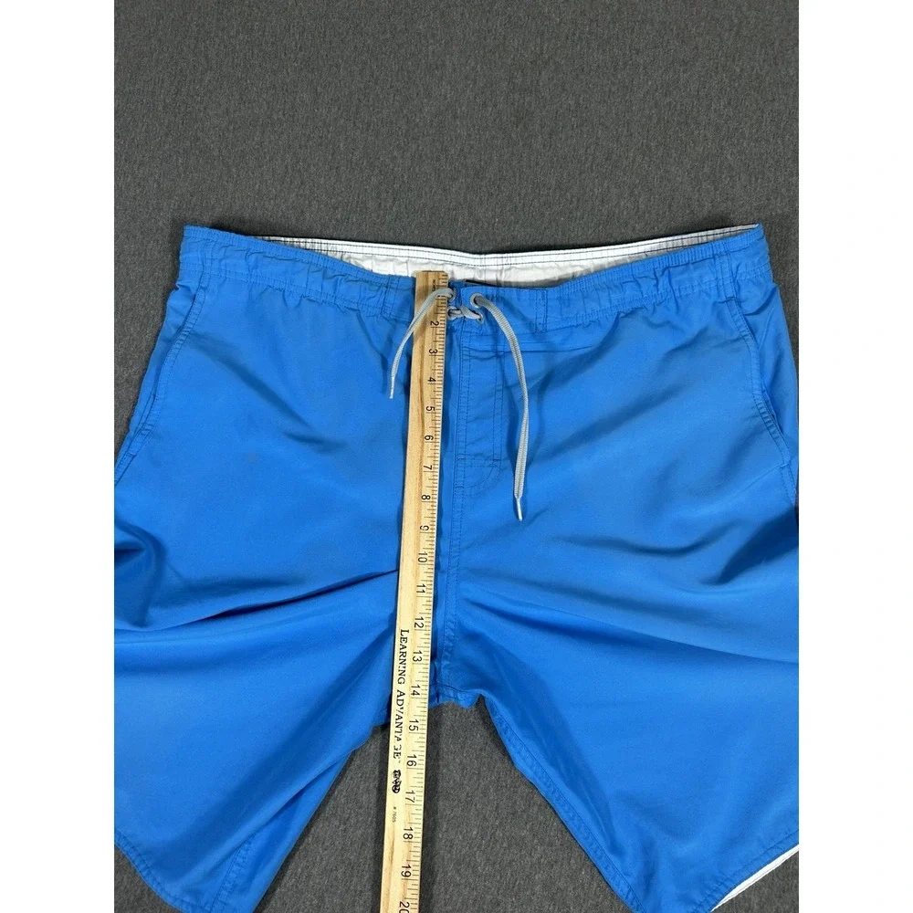Nike Men's Large Blue Swim Trunks Board Shorts Mesh Lined Drawstring Pockets L